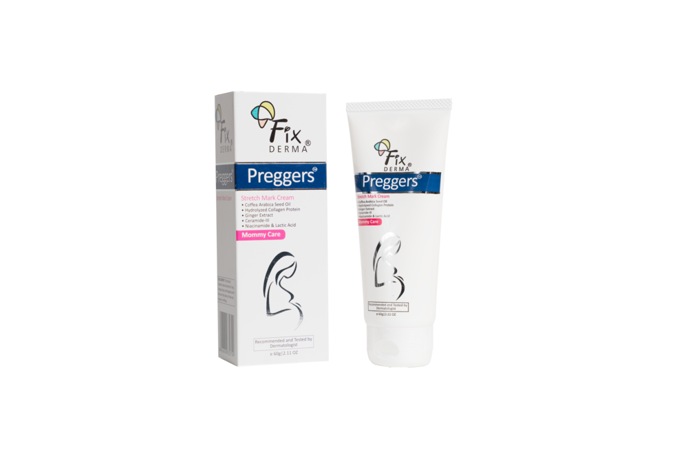 Fixderma Preggers Stretch Mark Cream kem hỗ trợ làm mờ vết rạn da 60g